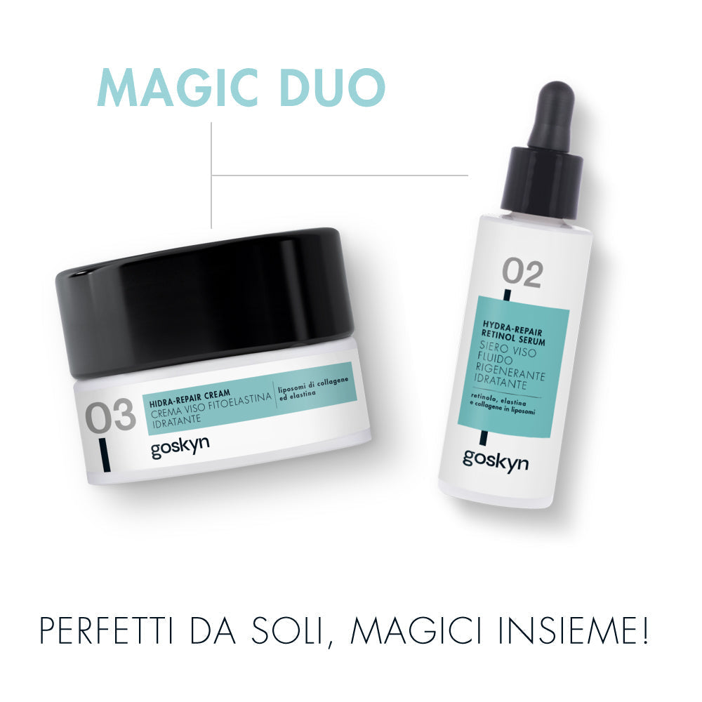 SIERO VISO RIGENERANTE AL RETINOLO ACIDO IALURONICO COLLAGENE ELASTINA