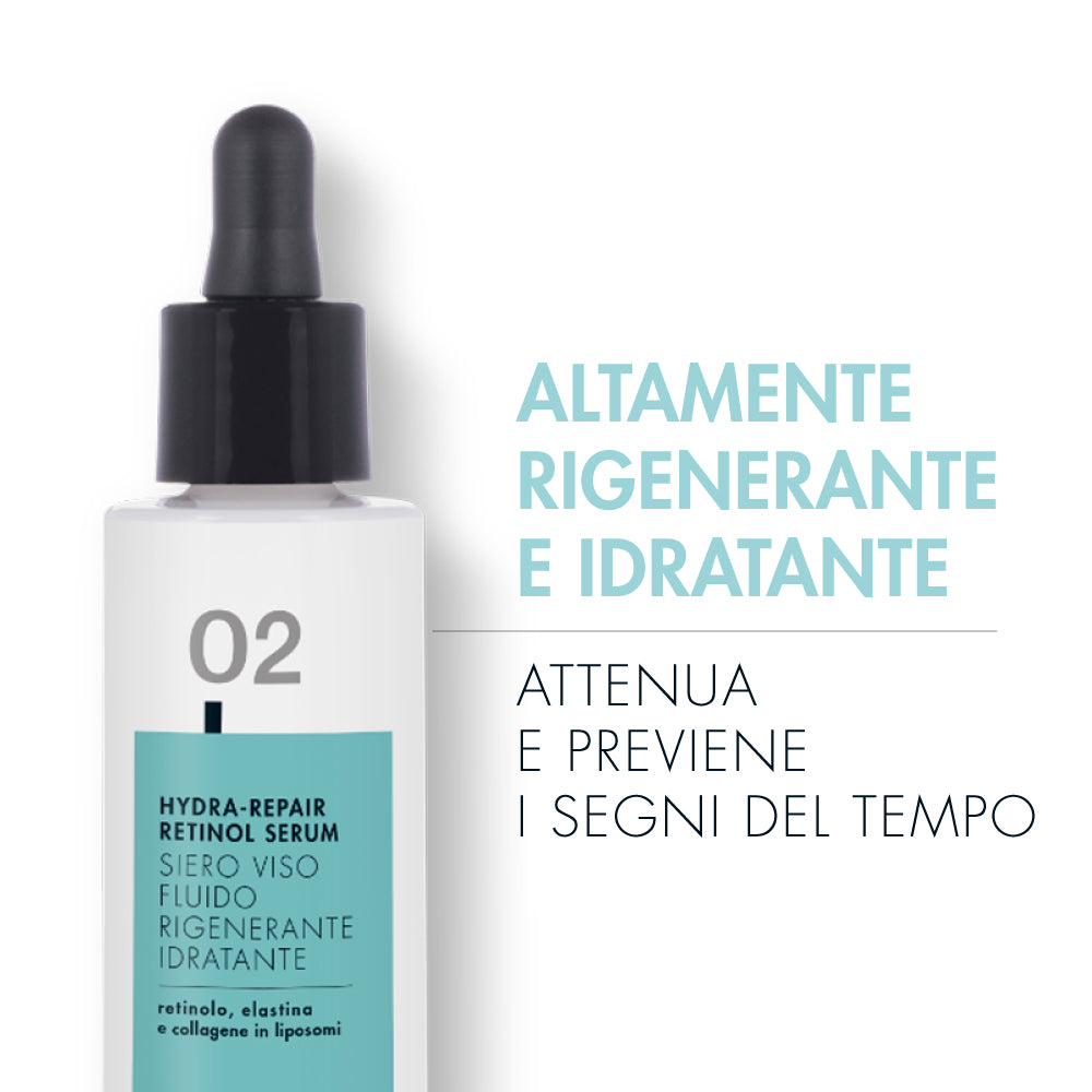 SIERO VISO RIGENERANTE AL RETINOLO ACIDO IALURONICO COLLAGENE ELASTINA