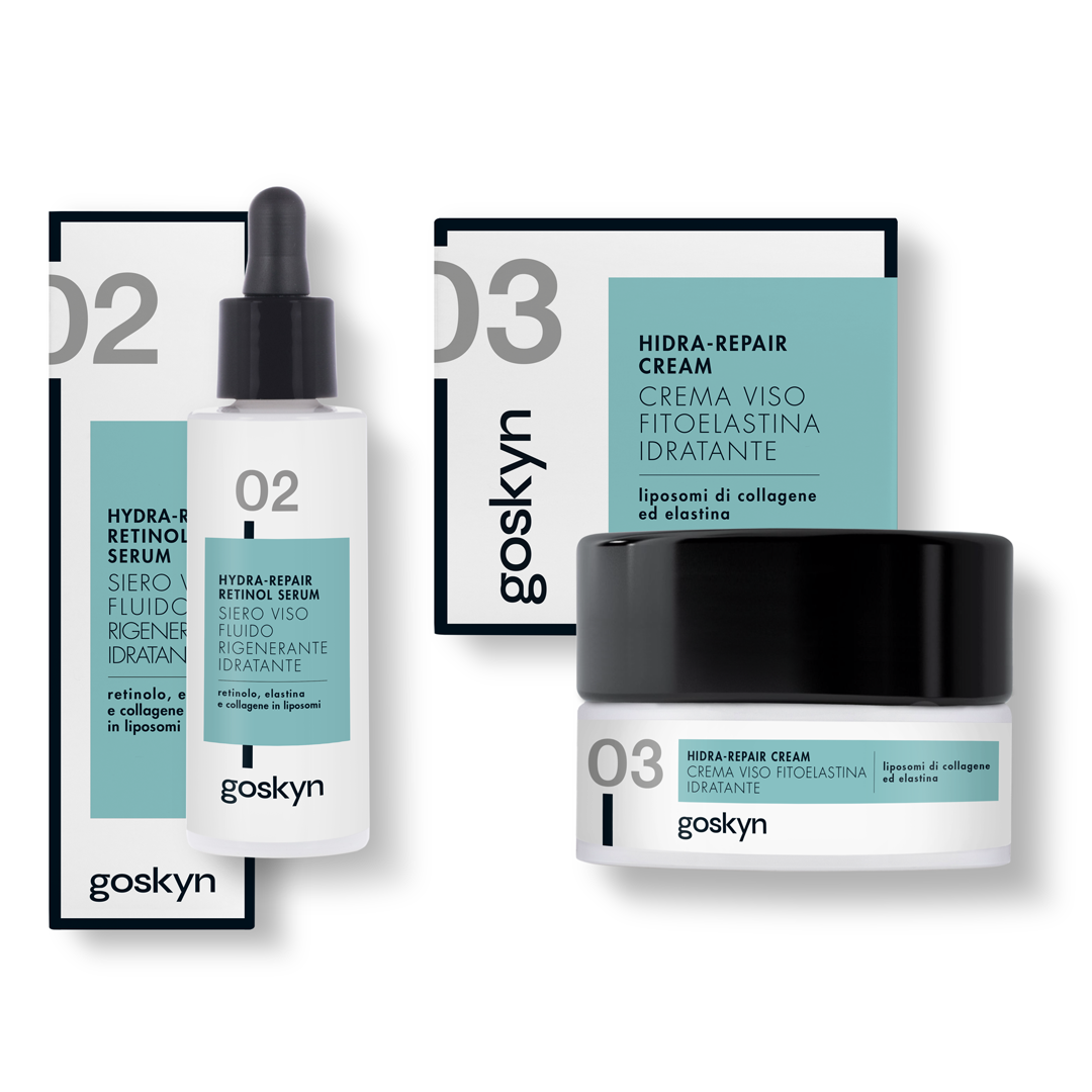 SIERO VISO RIGENERANTE AL RETINOLO ACIDO IALURONICO COLLAGENE ELASTINA