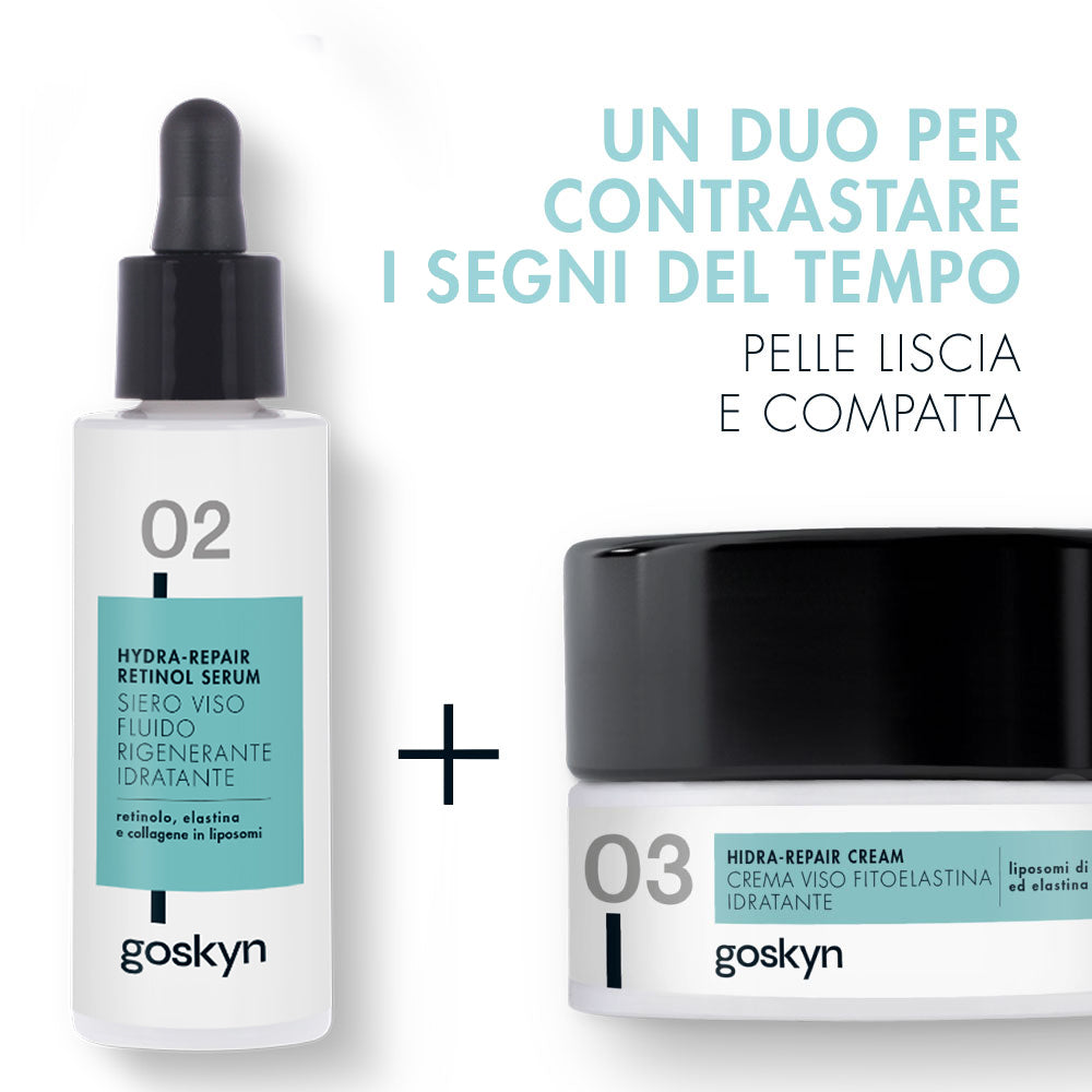 SIERO VISO RIGENERANTE AL RETINOLO ACIDO IALURONICO COLLAGENE ELASTINA